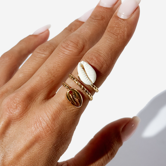 Gold-plated Titanium Ring