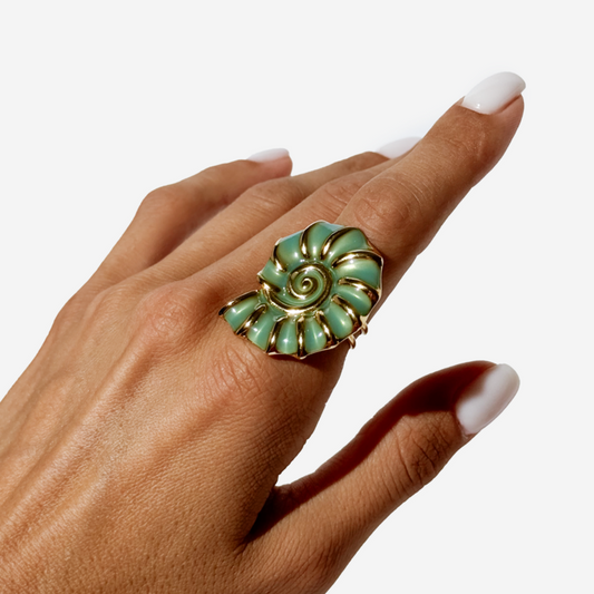 Gold-plated Titanium Ring