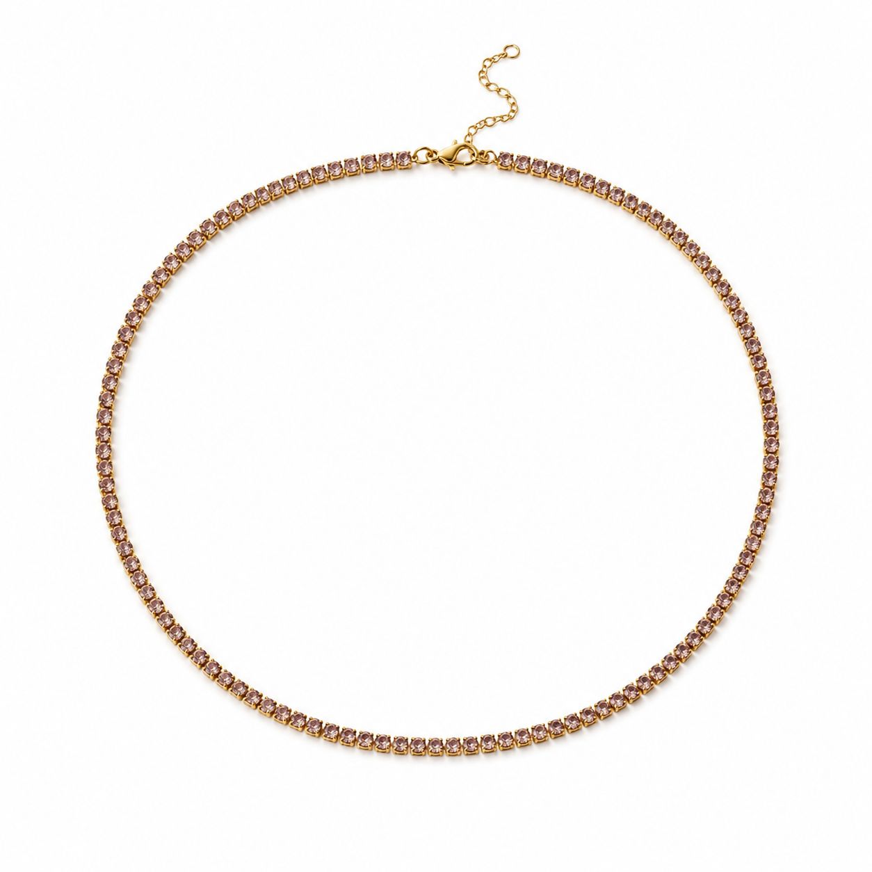 Champagne Tennis Necklace