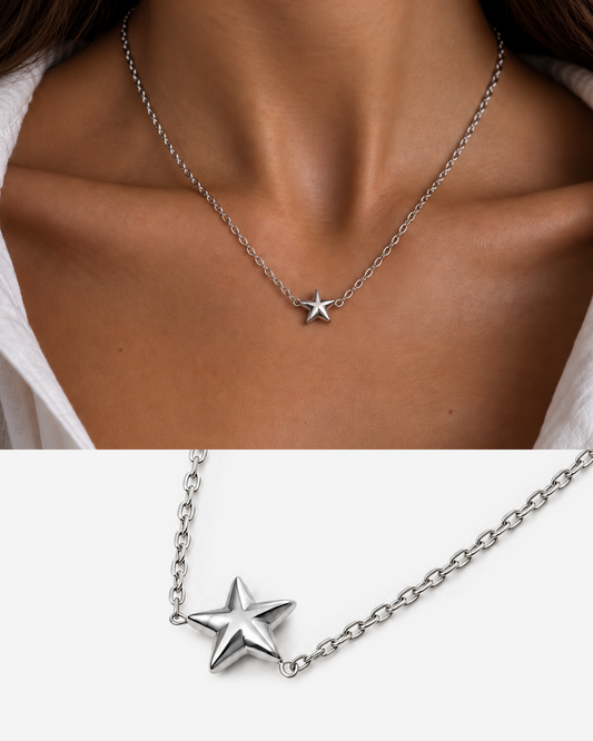 Silver Star Necklace