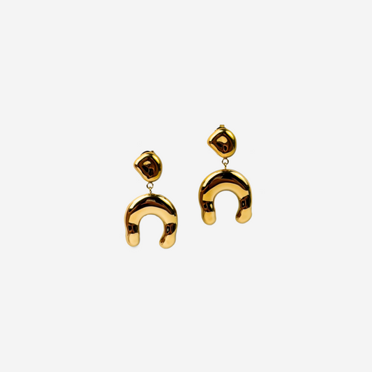 Gold-plated Titanium Earrings