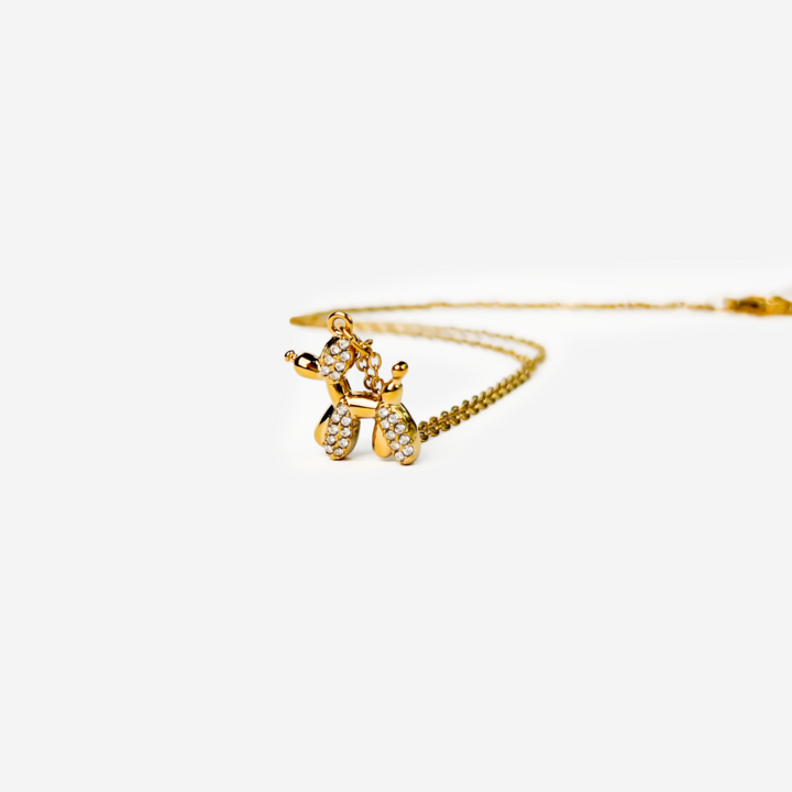 Gold-plated Titanium "Paw" Necklace