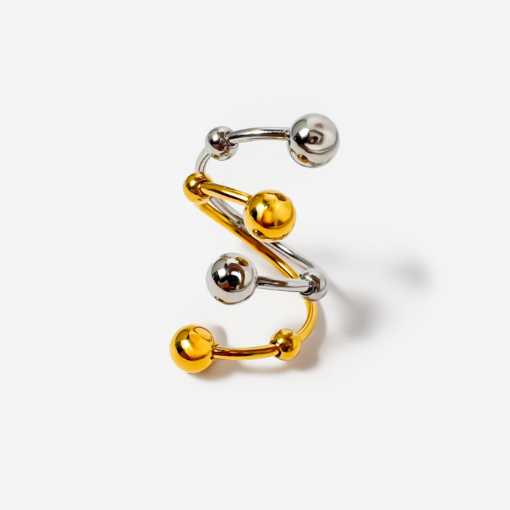 Gold-plated Titanium Ring