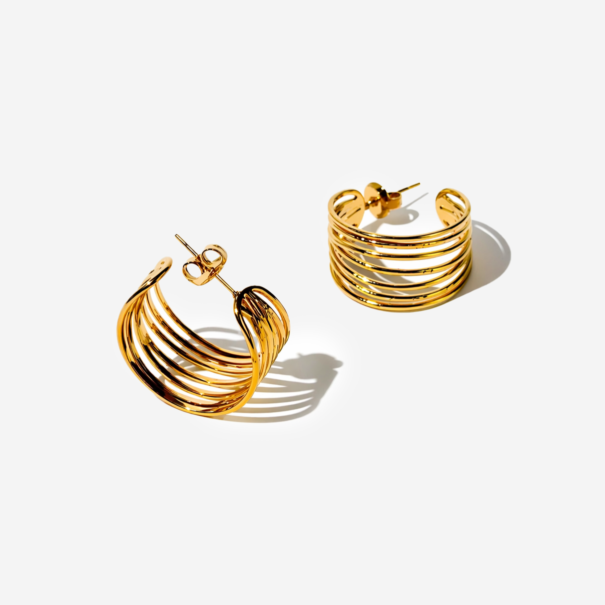 Gold-plated Titanium Earrings