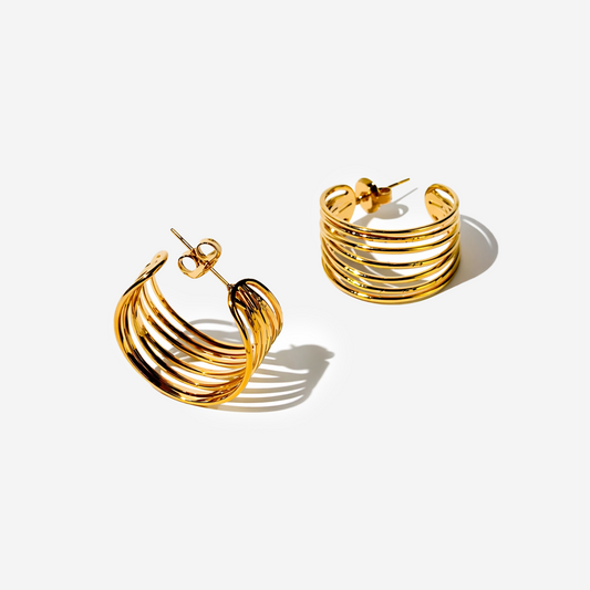 Gold-plated Titanium Earrings