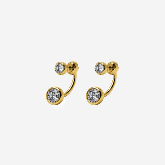 Double Crystal Earrings