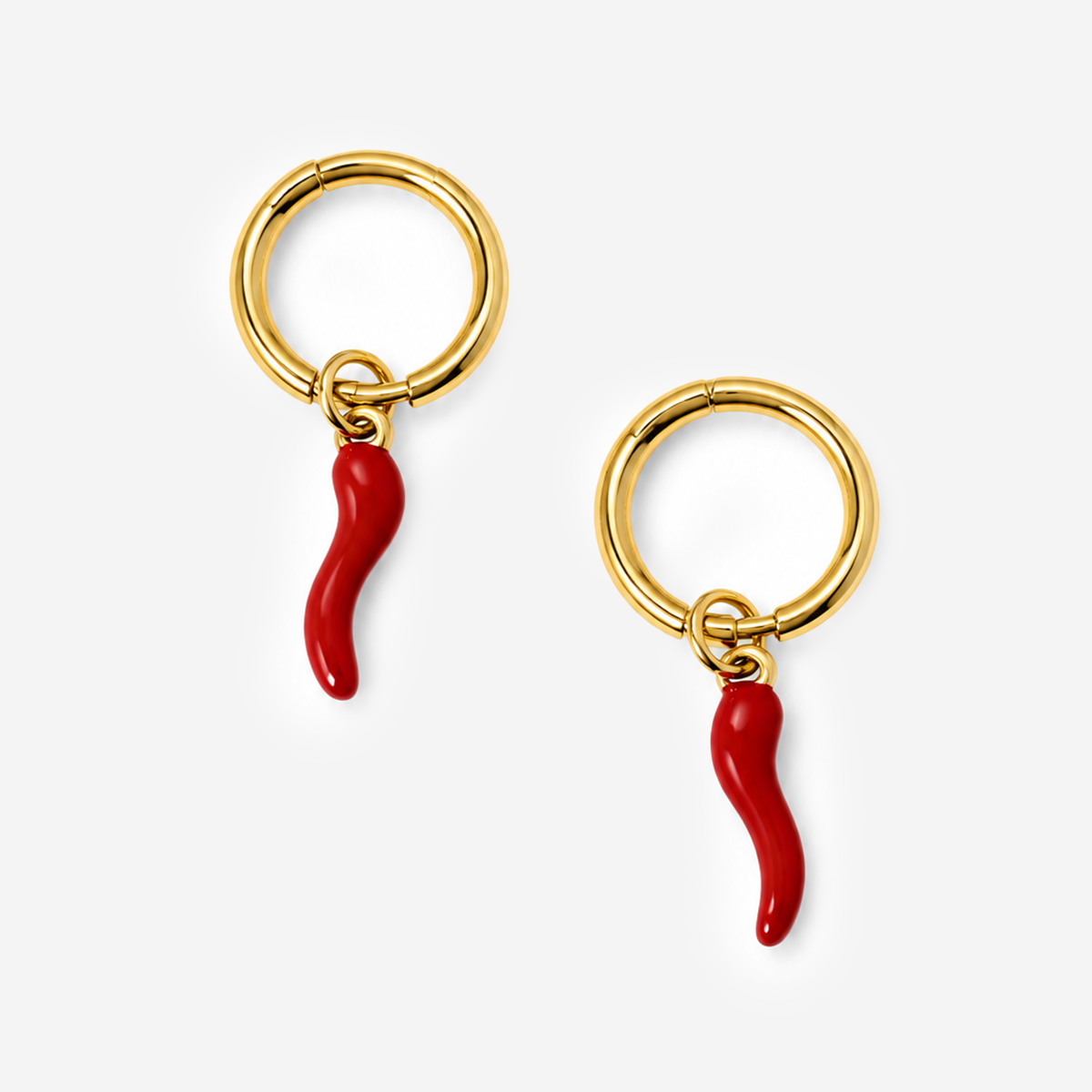 Titanium Gold Plated Earrings