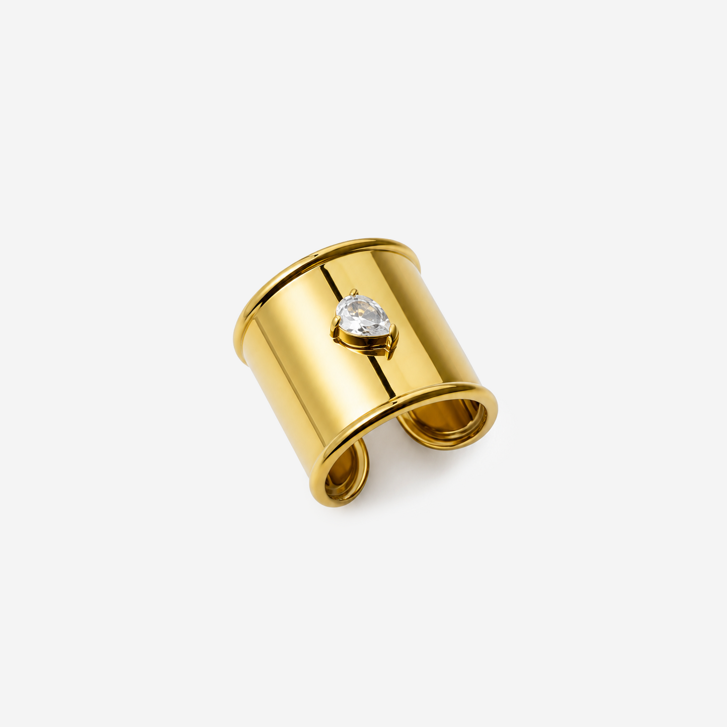 Gold-plated Titanium Ring