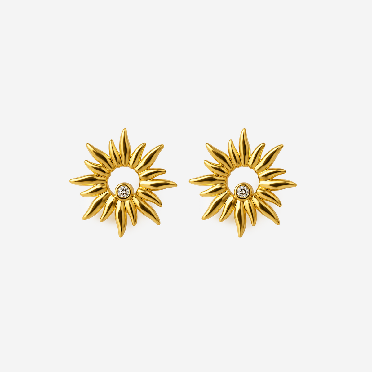 Gold-plated Titanium Earrings
