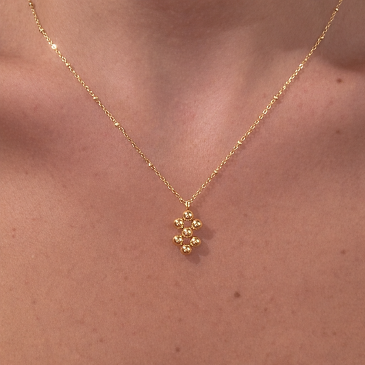 ტიტანის მოოქროვილი ყელსაბამი