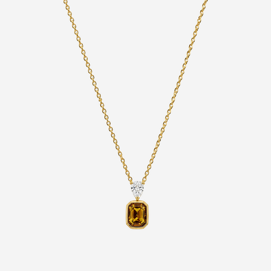 Gold-plated Titanium Colorful Necklace