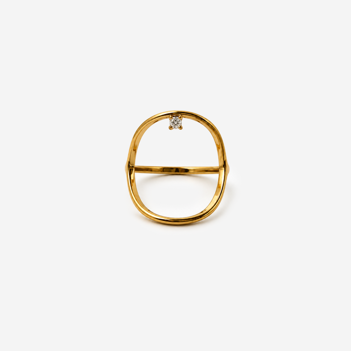 Gold-plated Titanium Ring