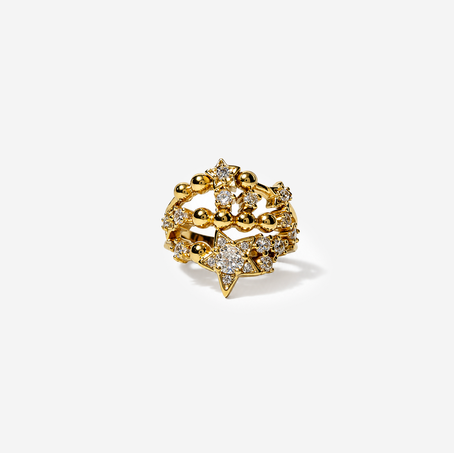 Gold-plated Titanium Ring
