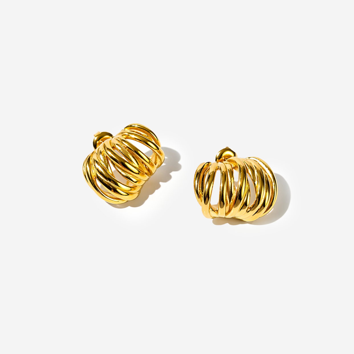 Gold-plated Titanium Earrings