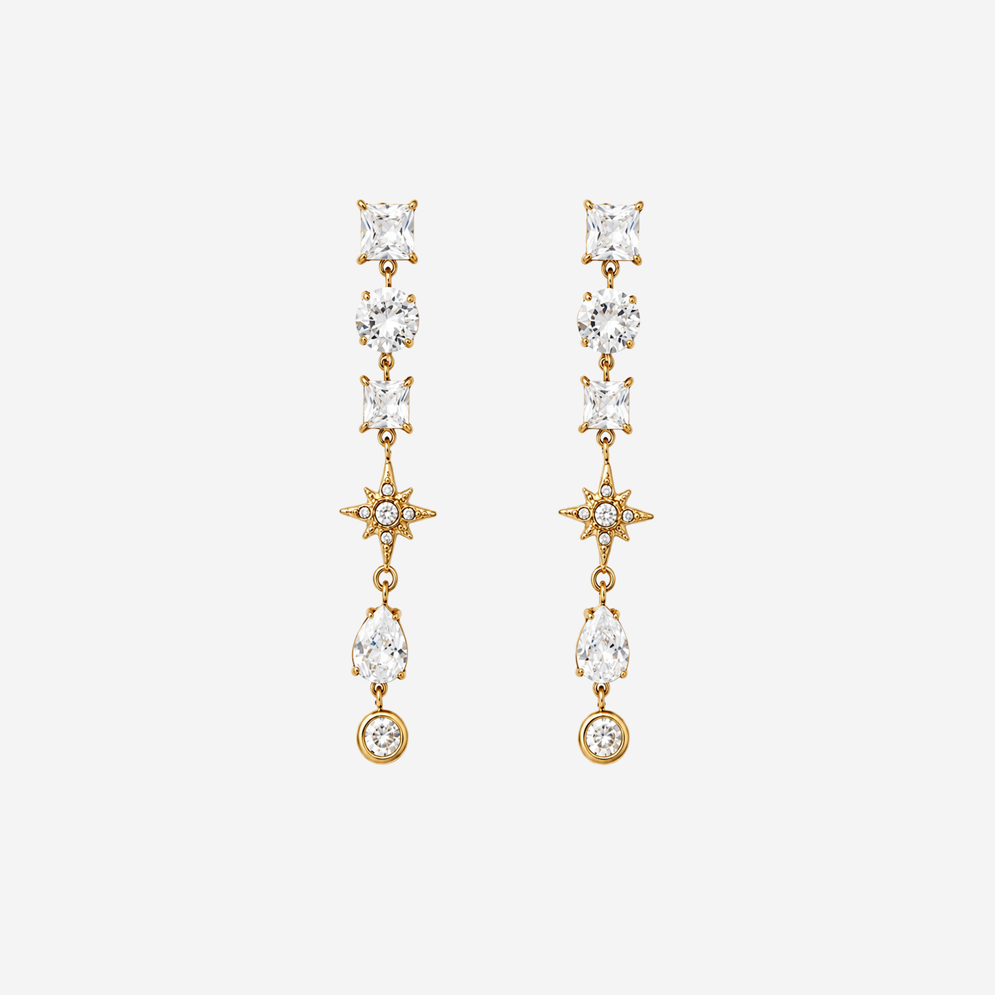 Titanium Gold Plated Earrings