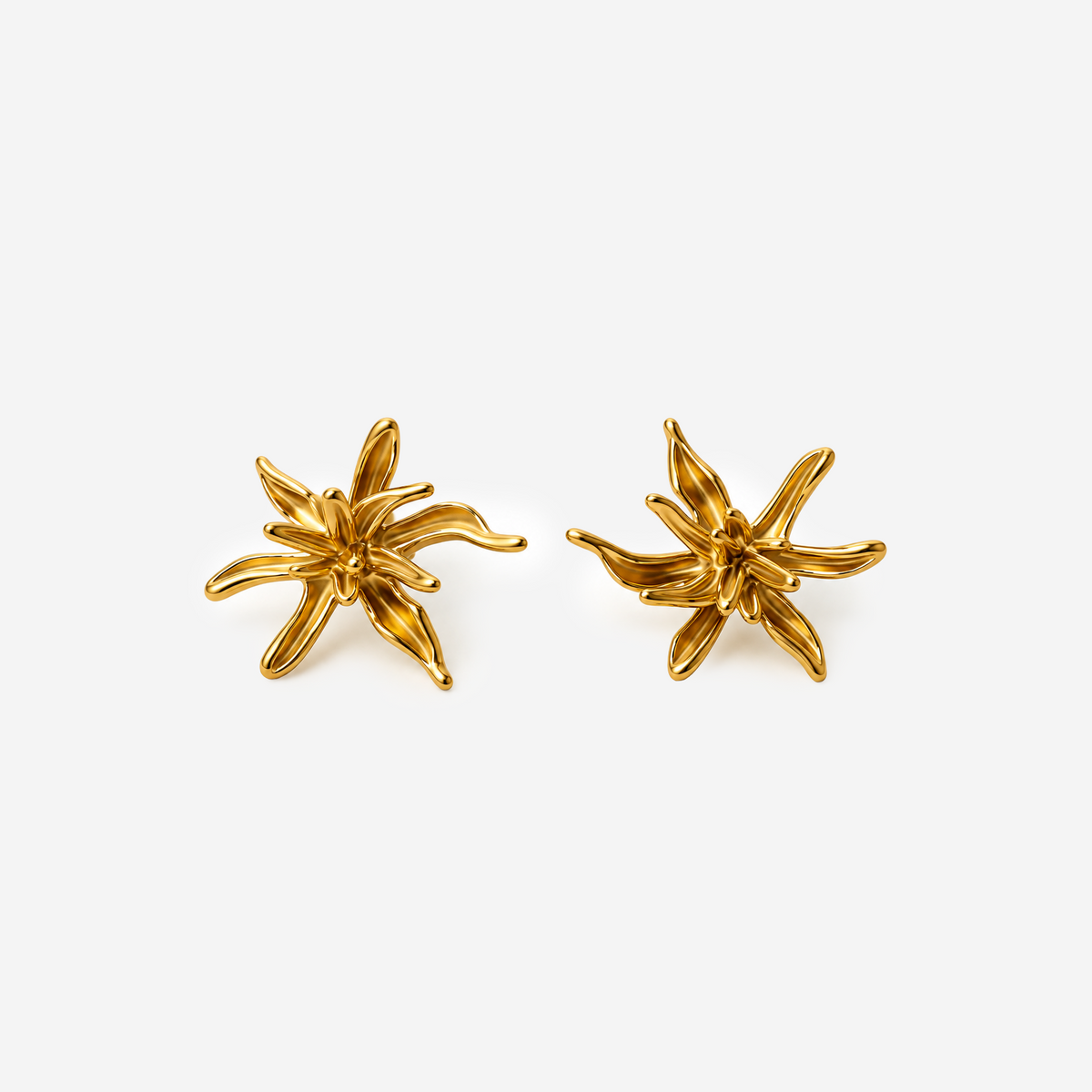 Gold-plated Titanium Earrings