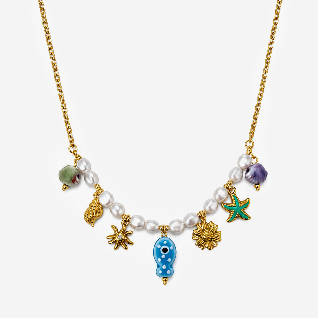 Titanium Gold Plated Necklace