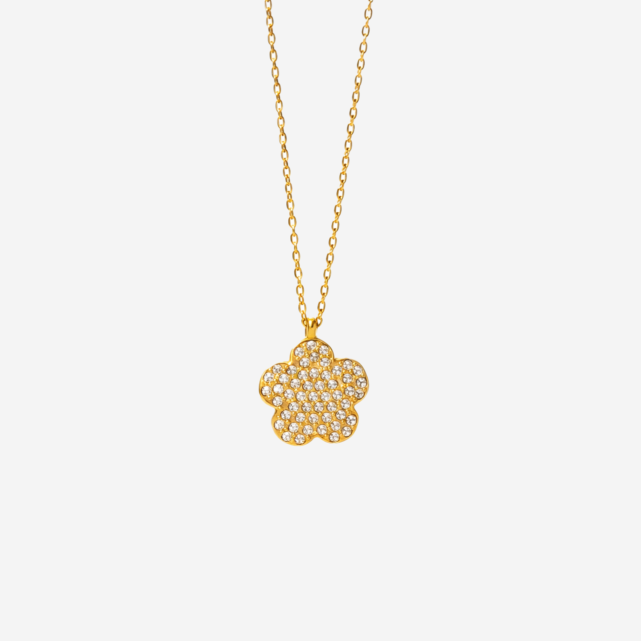 Gold-plated Titanium Italian Collection Necklace