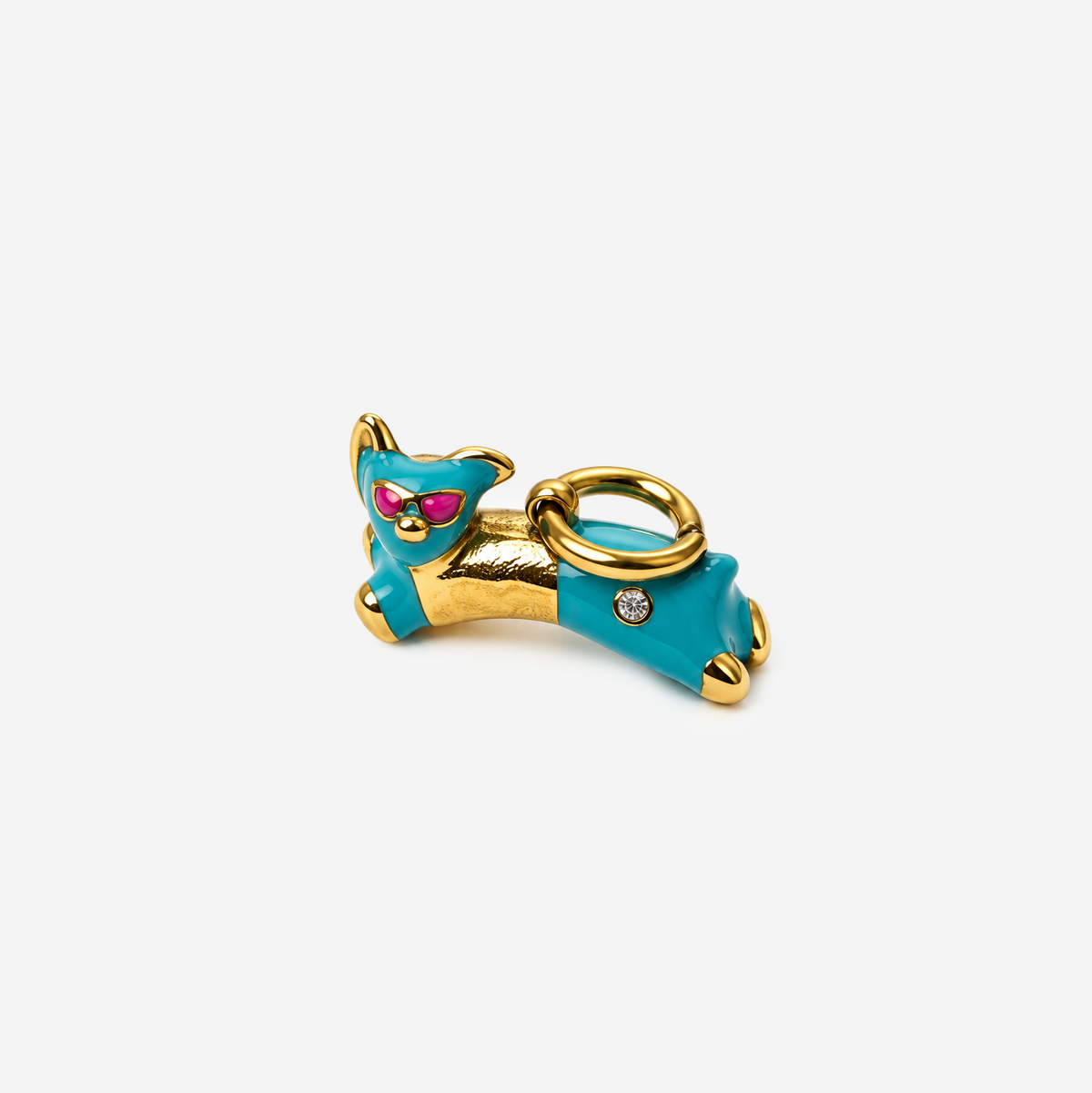 Airplane Enamel Charm