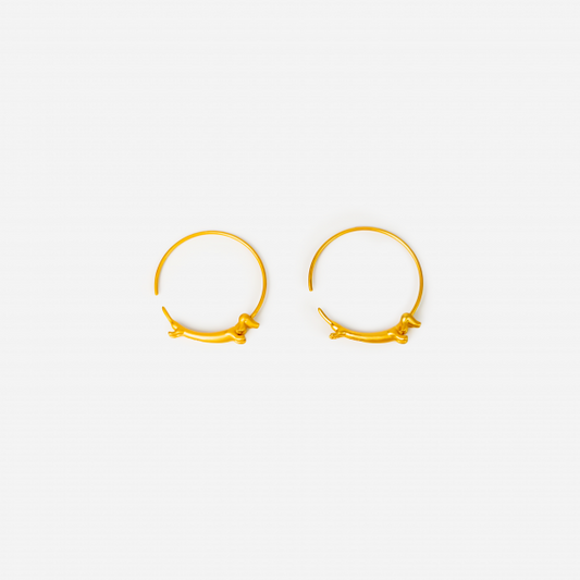 14K Gold-plated "Woof" Earrings