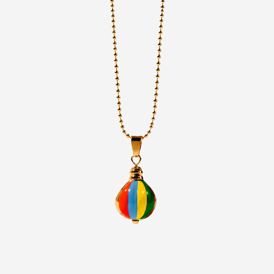 Gold-plated Titanium Colorful Necklace