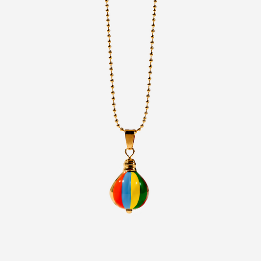 Gold-plated Titanium Colorful Necklace