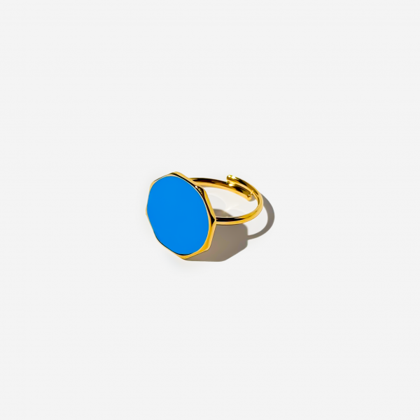 Gold-plated Titanium Ring