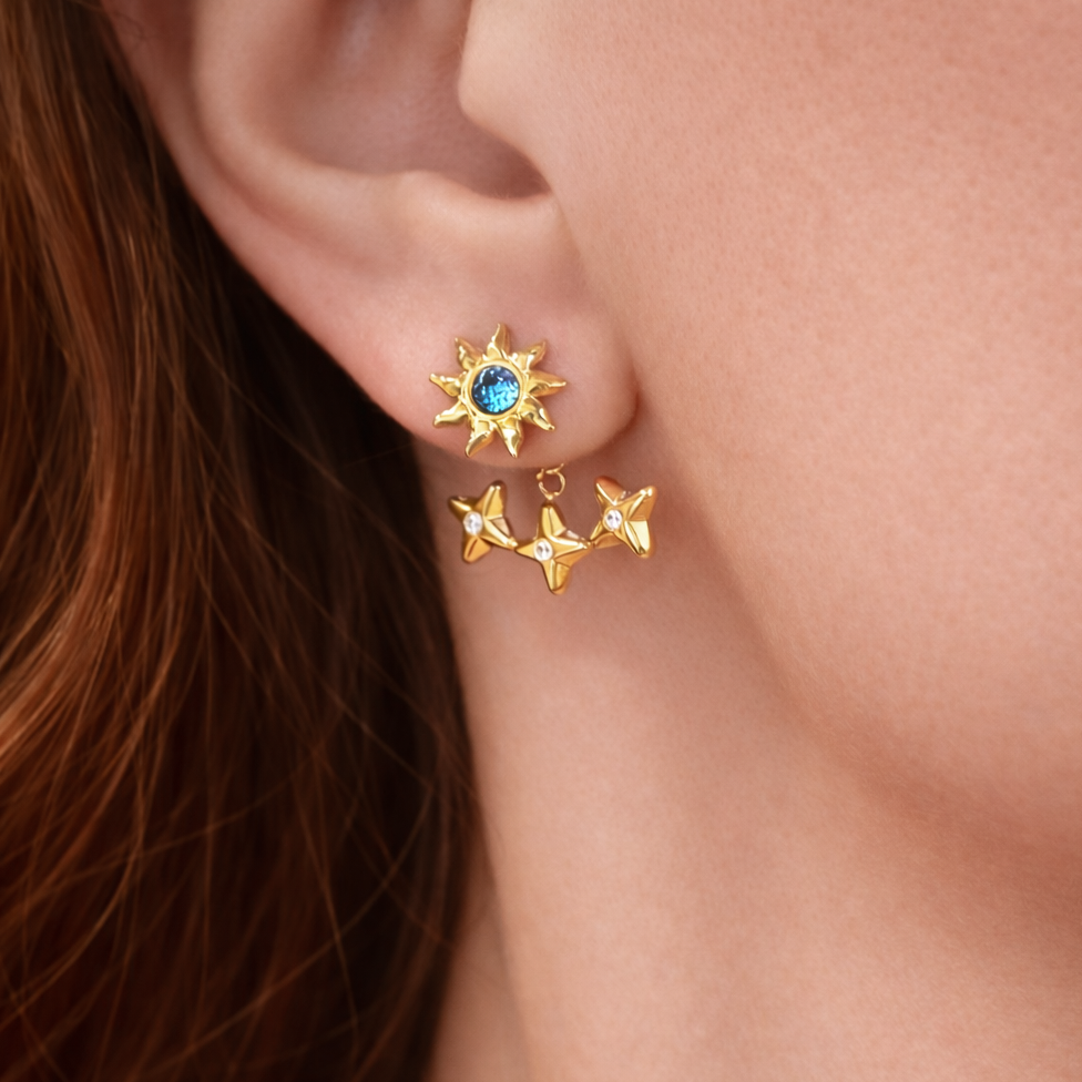 Gold-plated Titanium Earrings