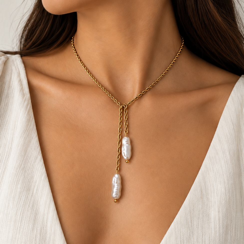Titanium Gold Plated Necklace