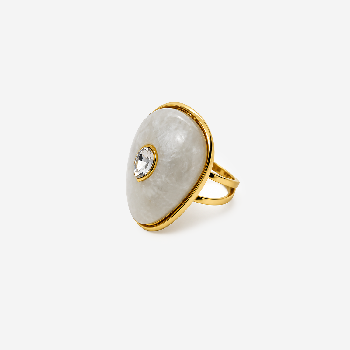 Titanium Gold Plated Ring