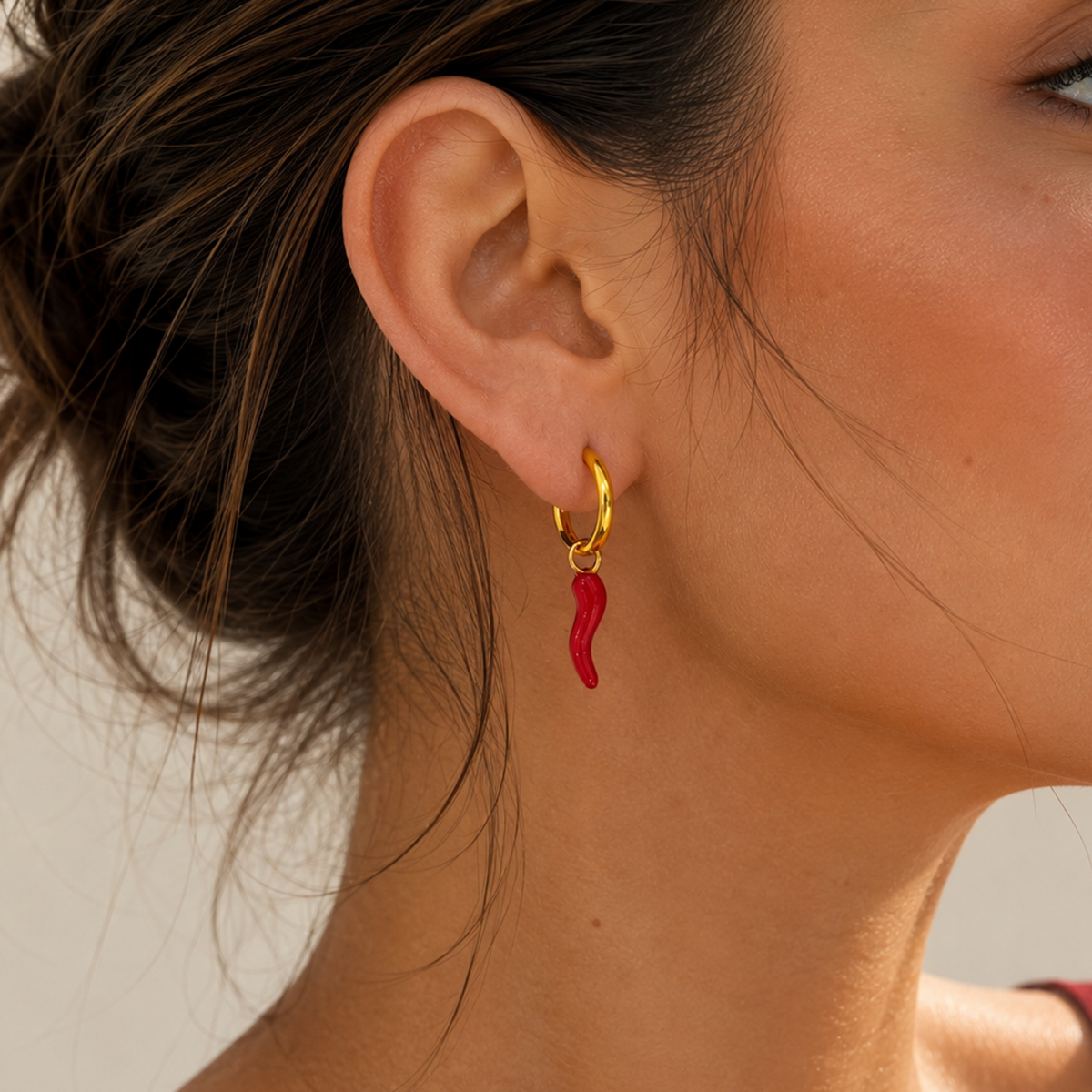 Titanium Gold Plated Earrings