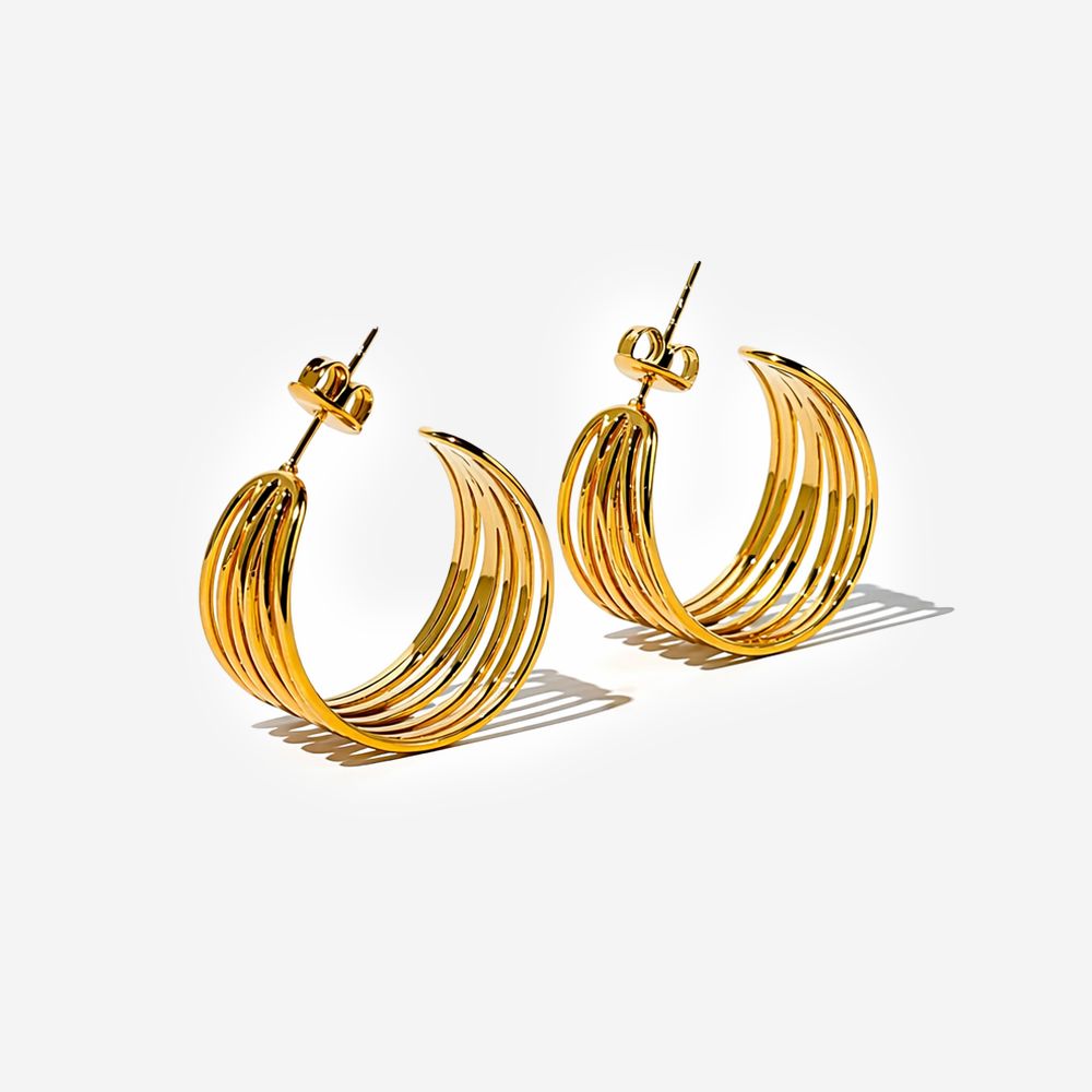 Gold-plated Titanium Earrings