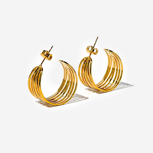 Gold-plated Titanium Earrings