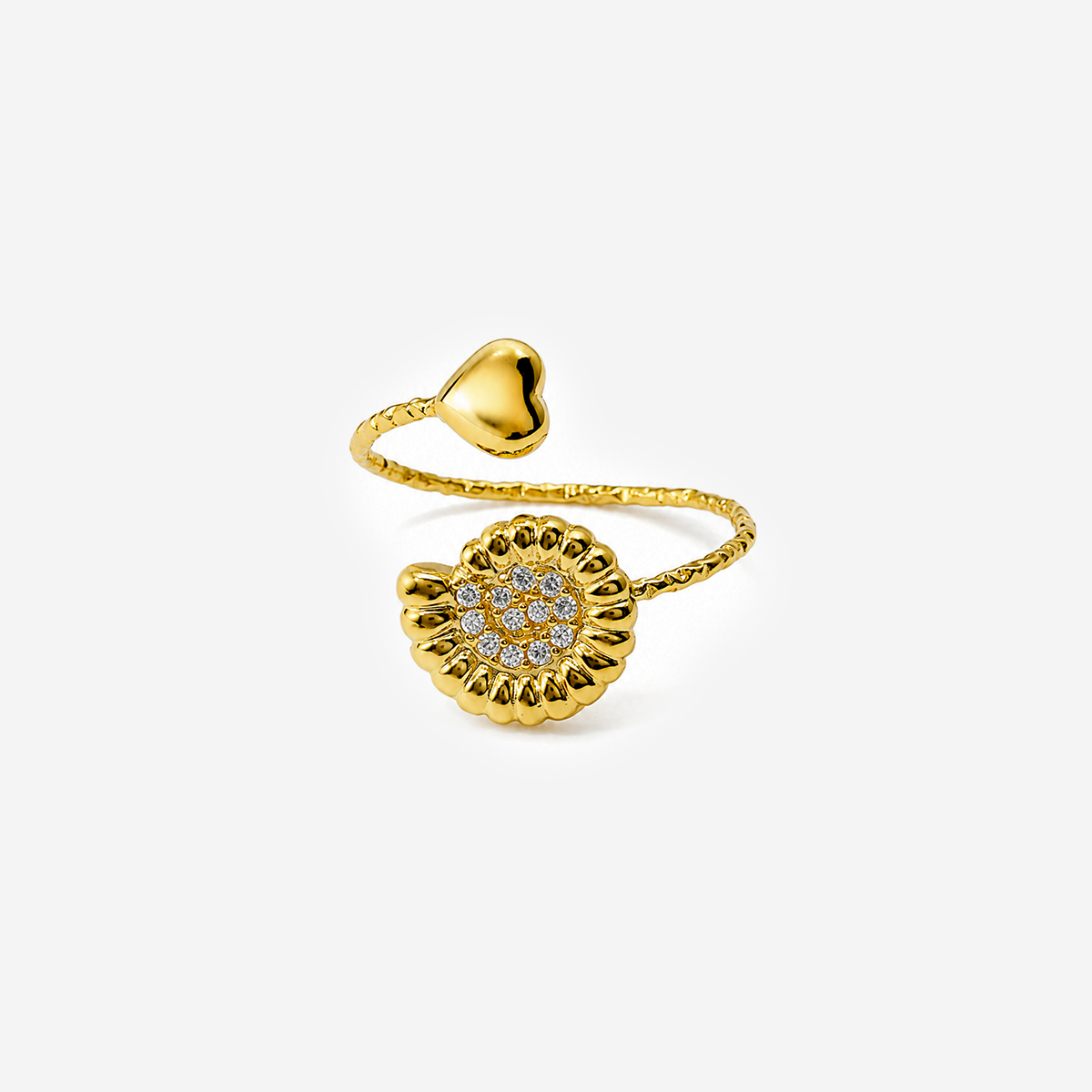 Gold-plated Titanium Ring