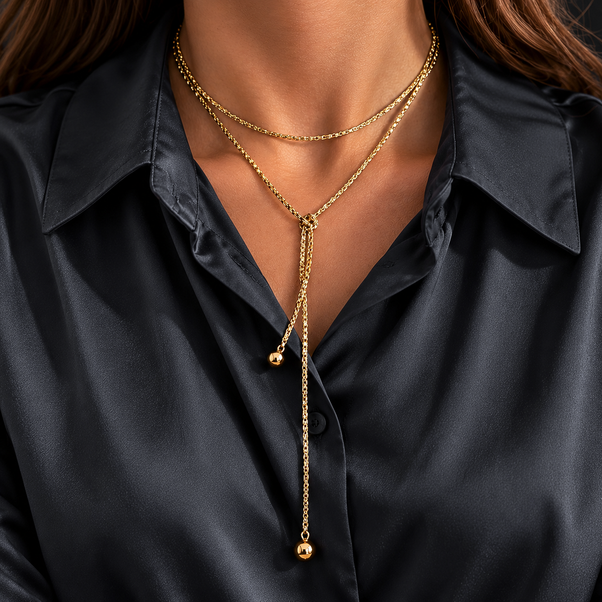 Titanium Gold Plated Necklace