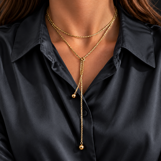 Layered Lariat Necklace