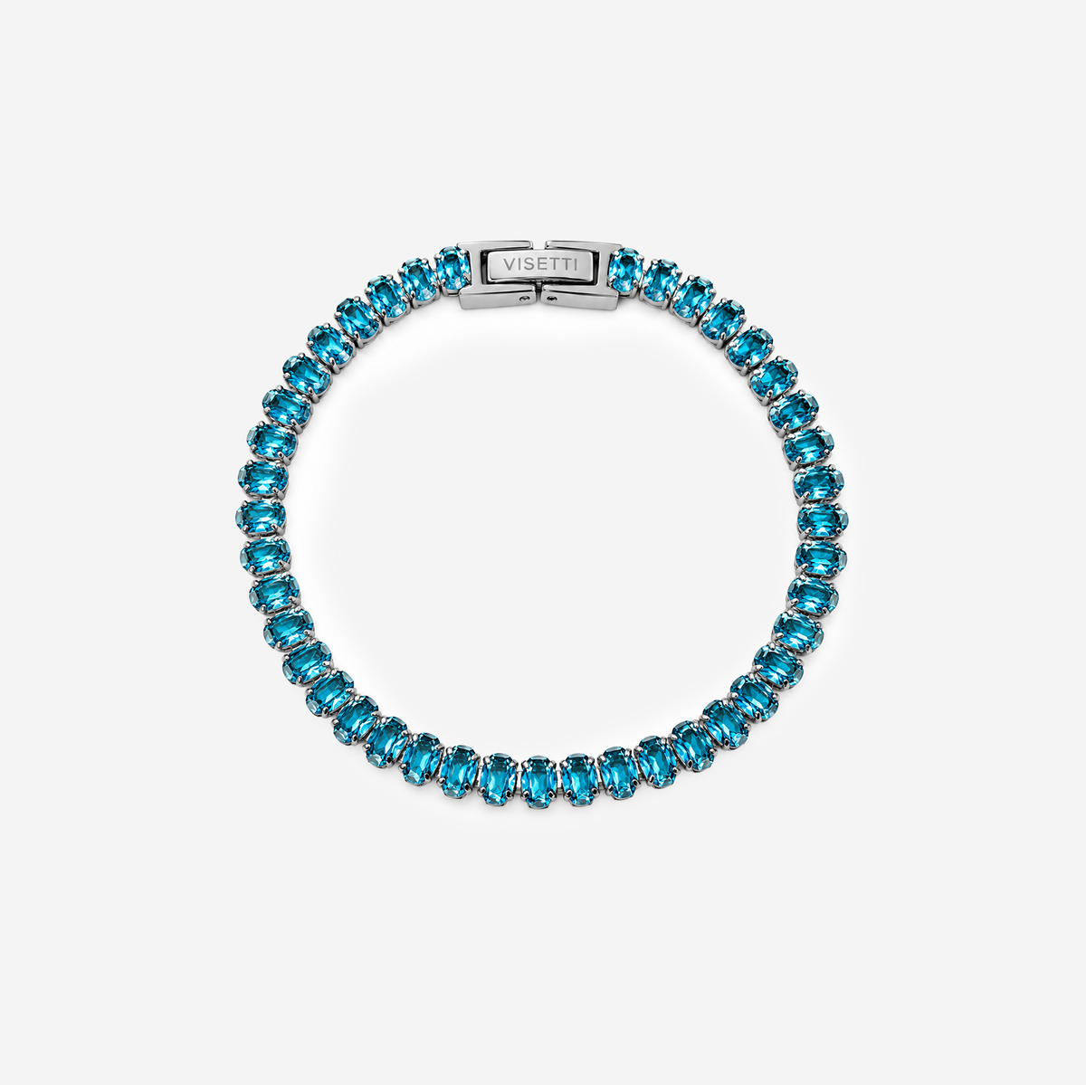 Gold-plated Titanium Blue Stone Bracelet