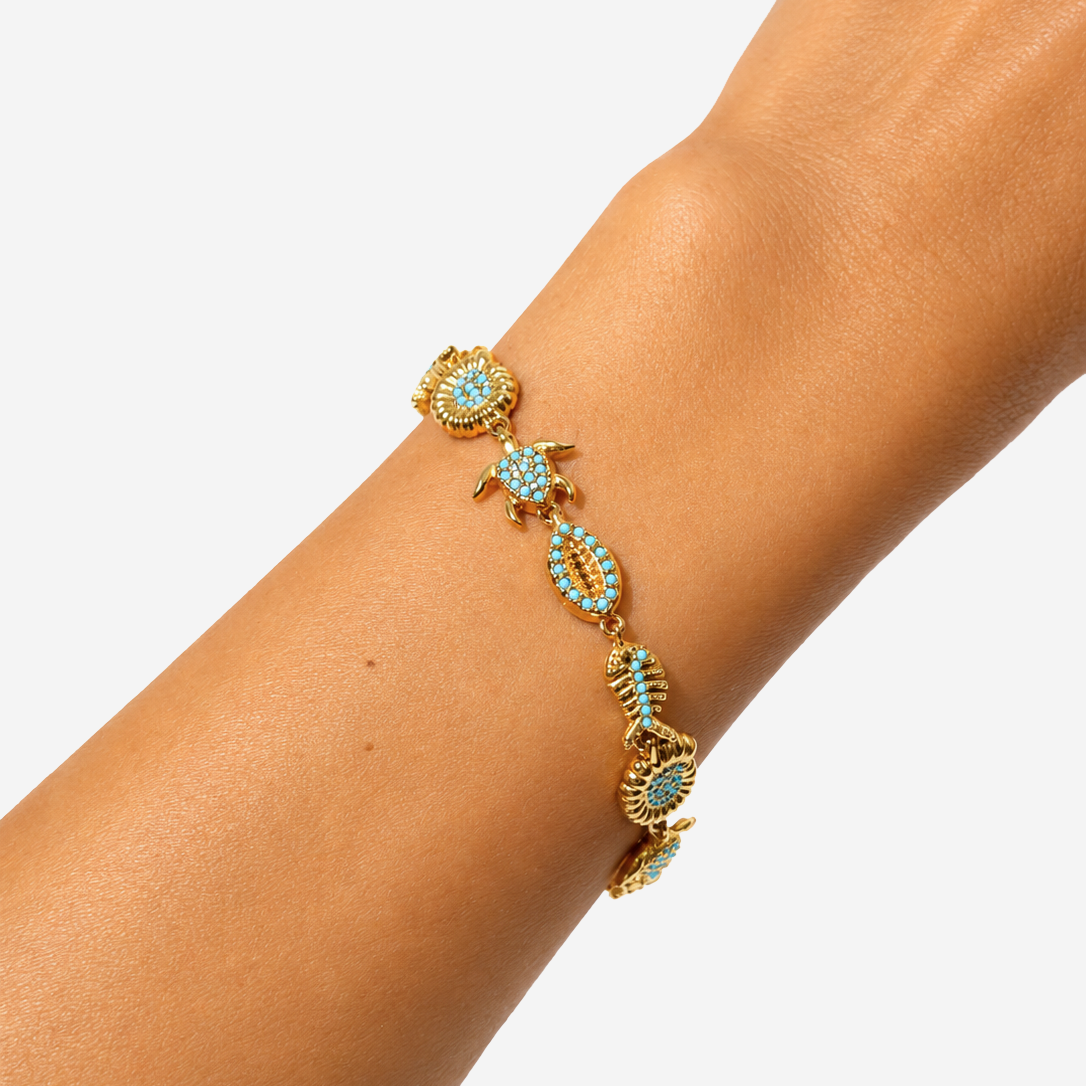 Titanium Gold Plated Bracelet
