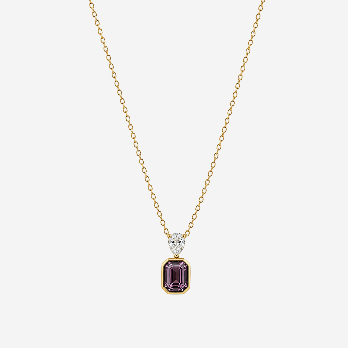 Gold-plated Titanium Colorful Necklace