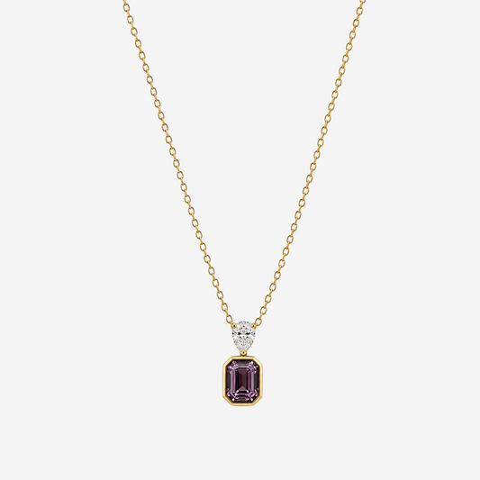 Gold-plated Titanium Colorful Necklace