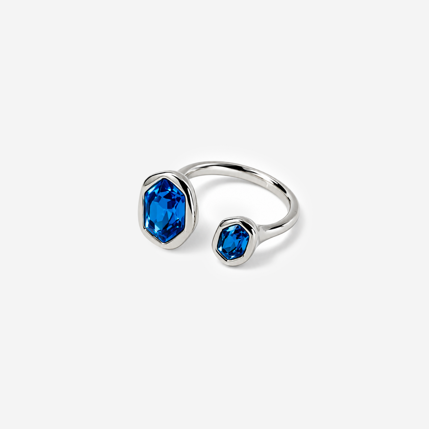 Gold-plated Titanium Blue Ring