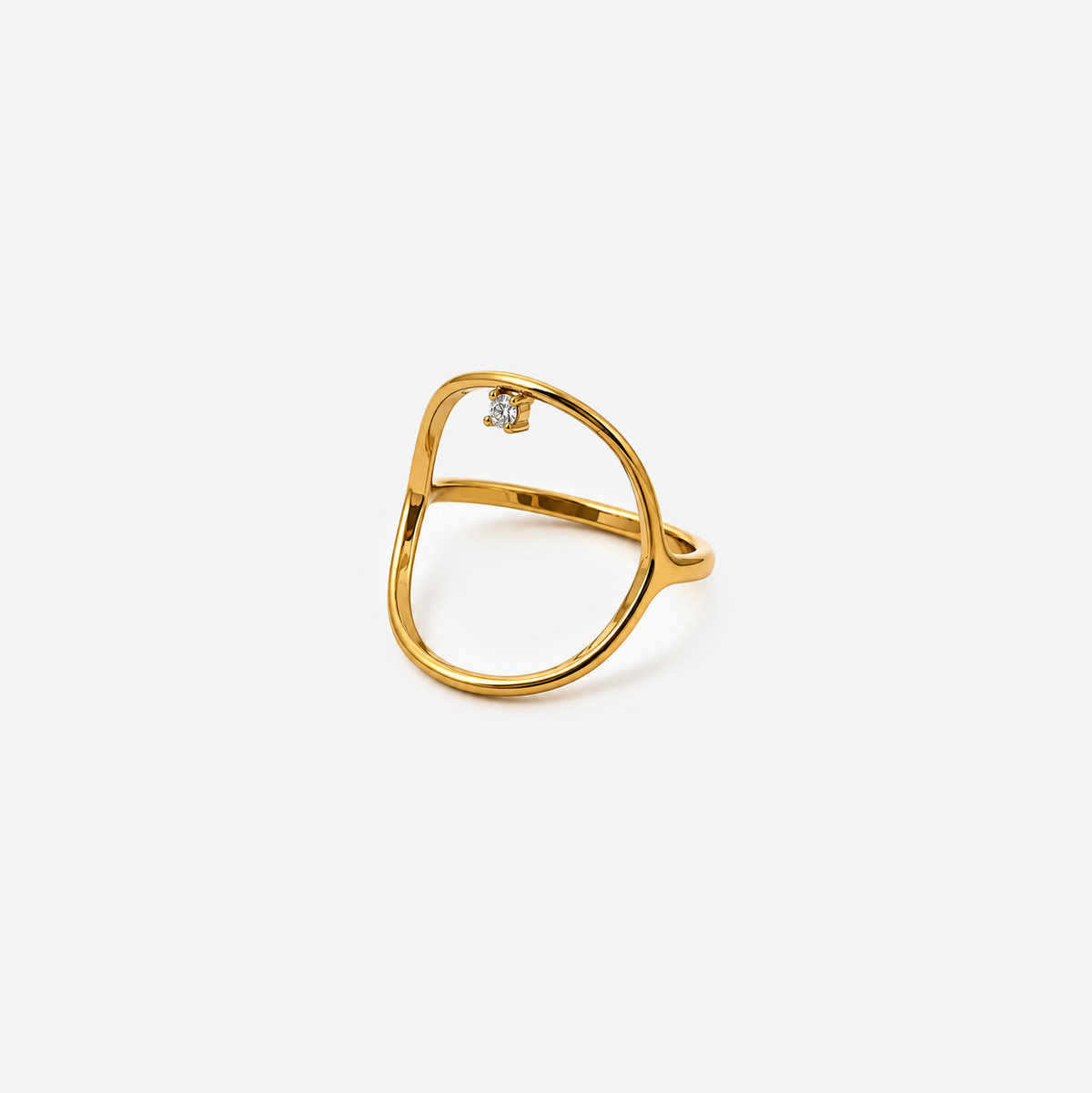 Gold-plated Titanium Ring