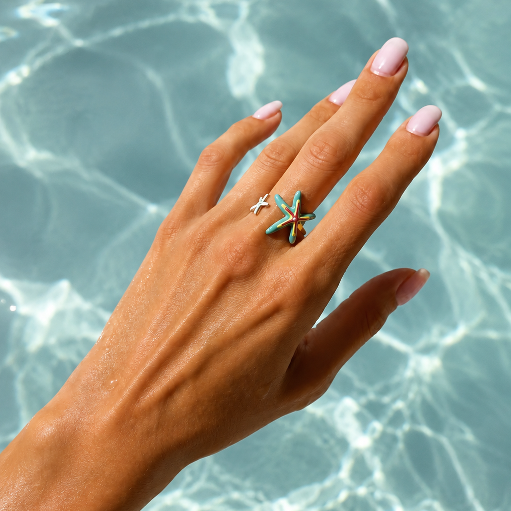 Titanium Gold Plated Ring