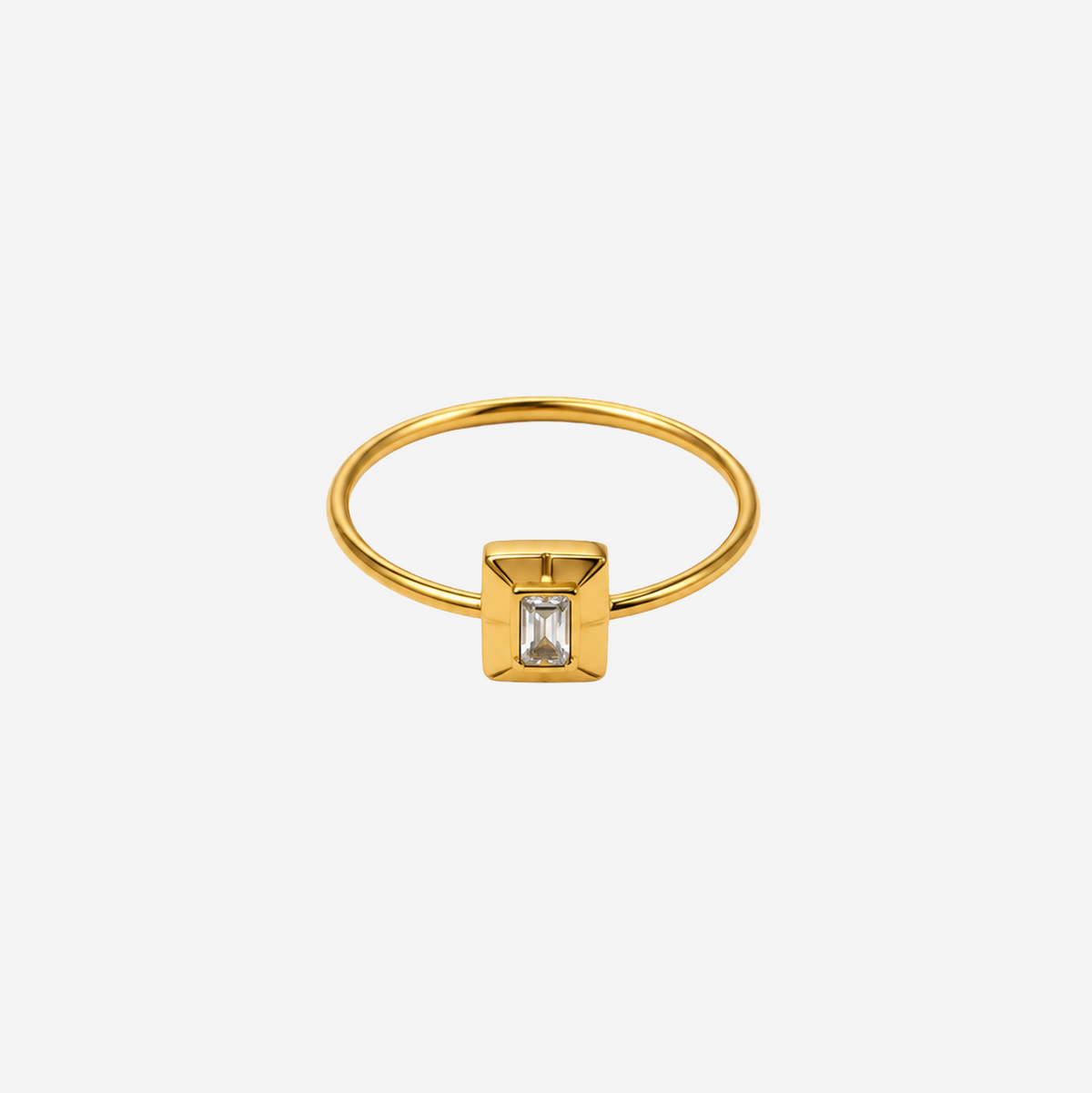 Square Crystal Ring
