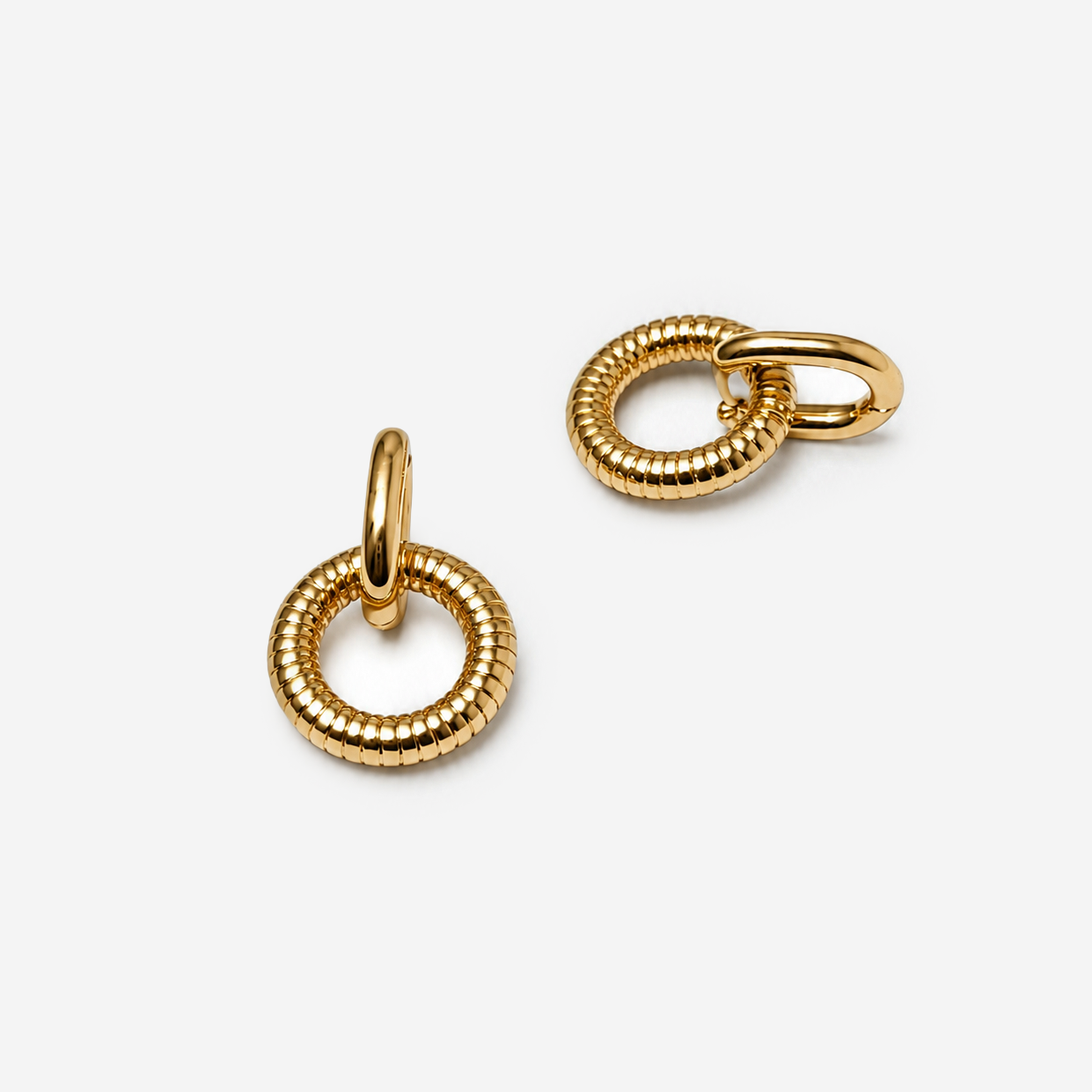 Gold-plated Titanium Earrings