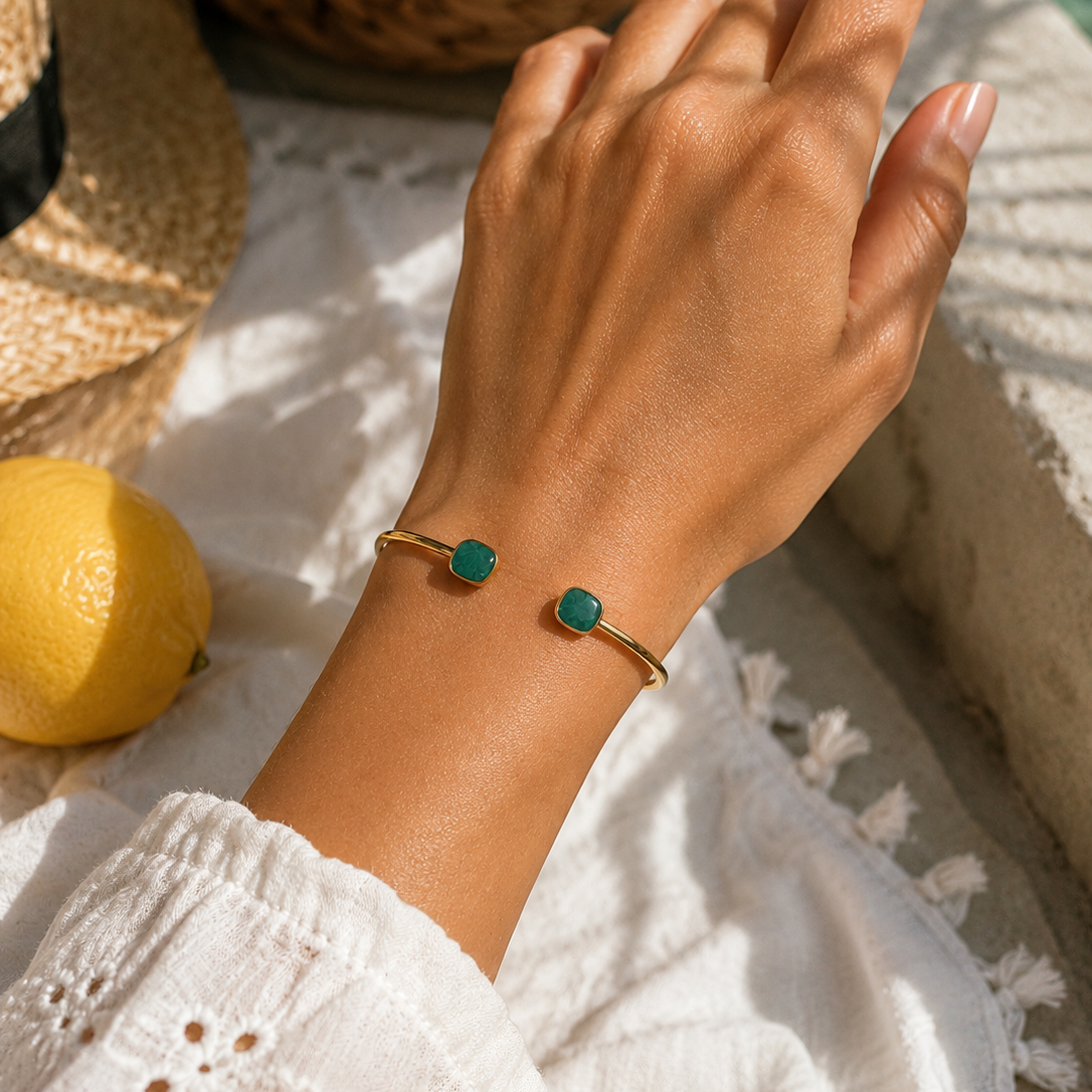 Gold-plated Titanium Bracelet