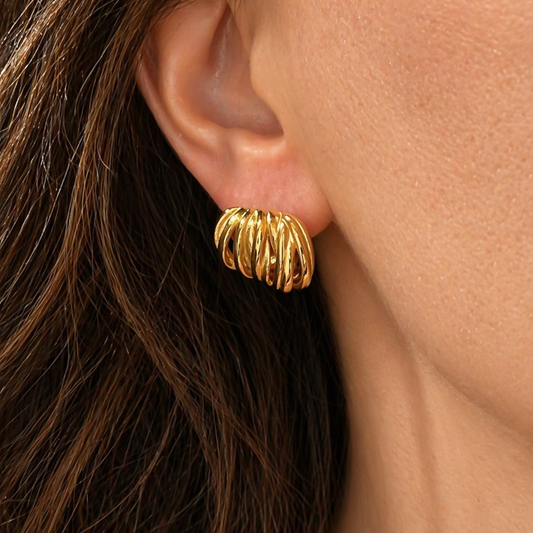 Gold-plated Titanium Earrings