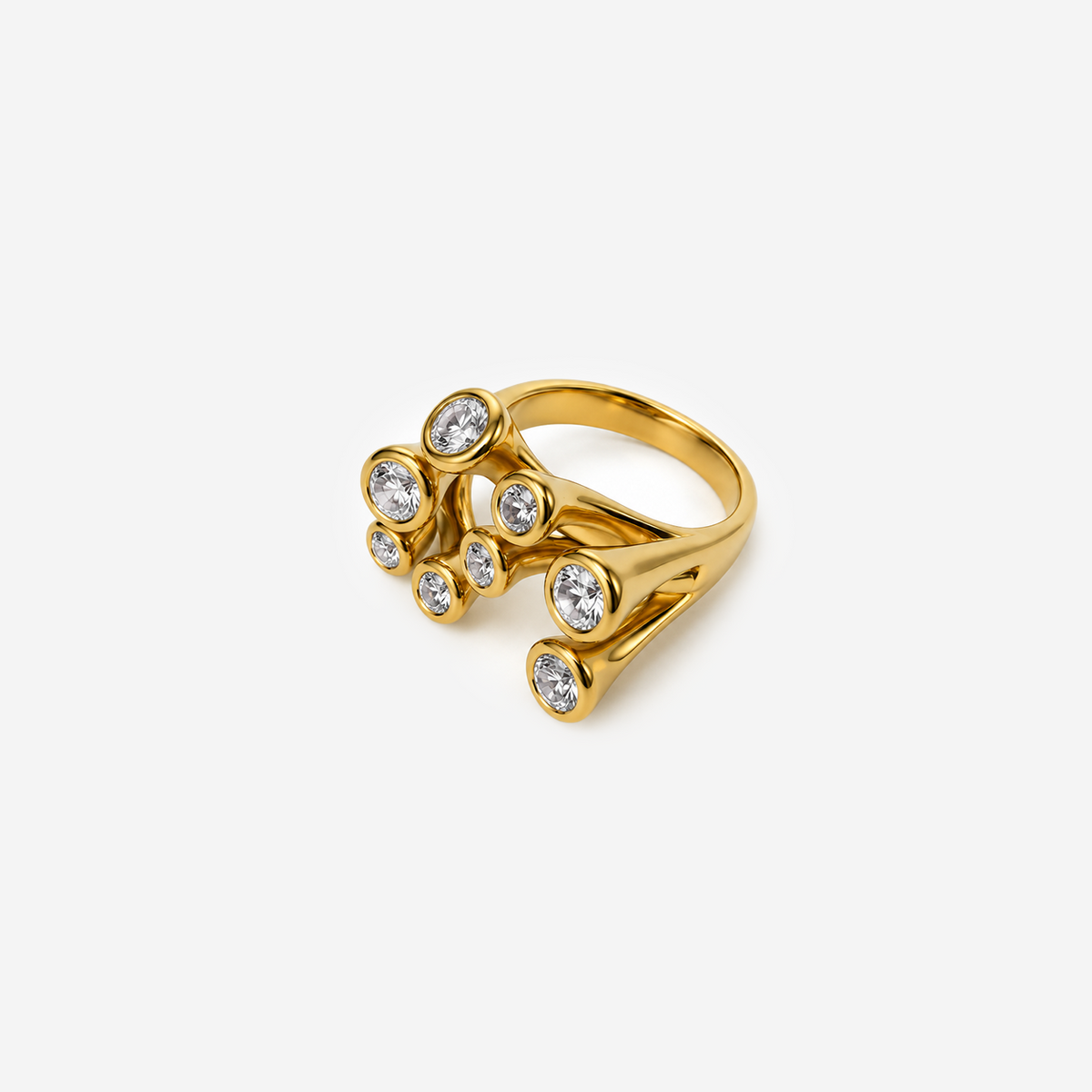 Gold-plated Titanium Ring