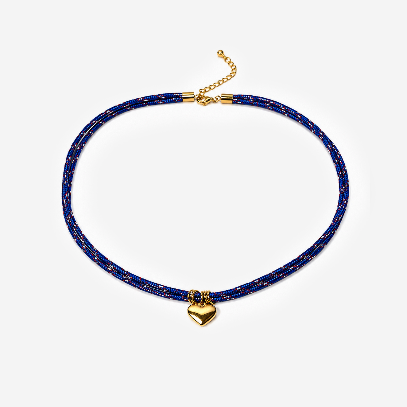 Gold-plated Titanium with Heart Necklace