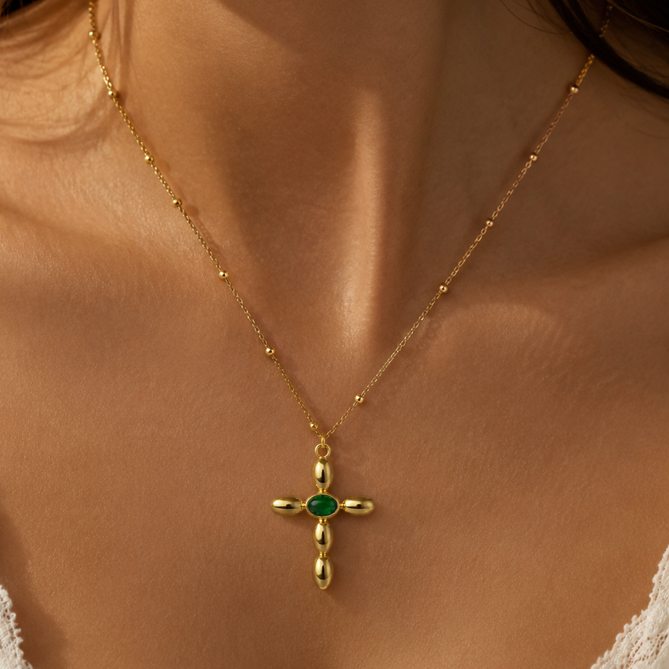 Titanium Gold Plated Necklace